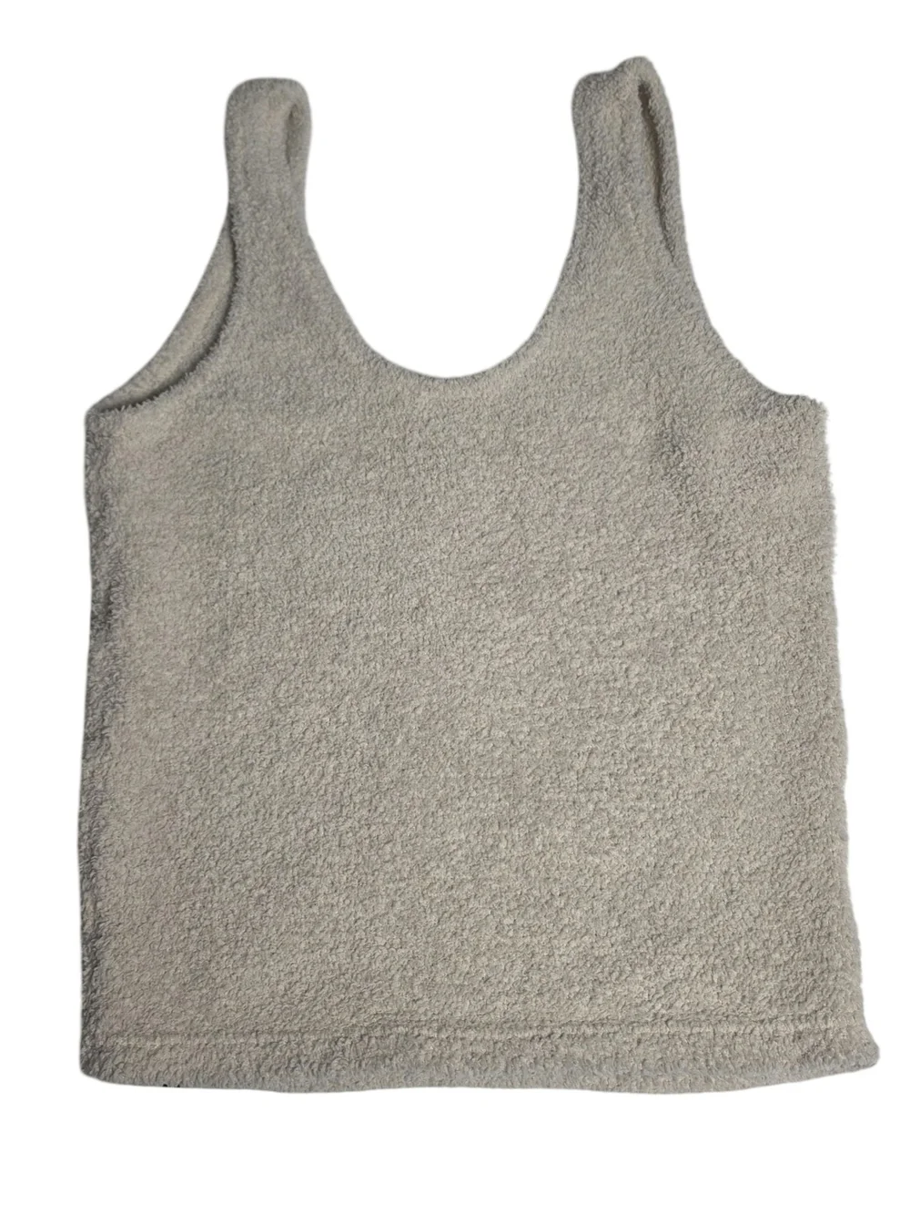 PINK Victoria's Secret Cozy Teddy Sherpa Sleep Tank Top Cream Ivory Size Small